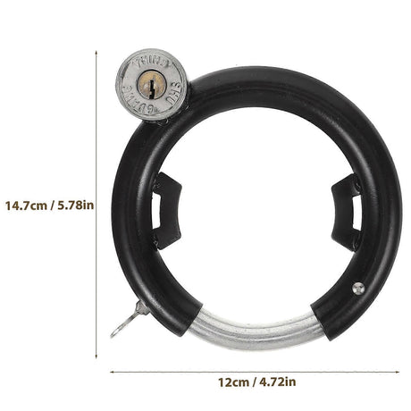 Durable Round Lock 2Set Multi-Function Bicycle Lock For Electric Bicycle Safety Anti-Theft Use