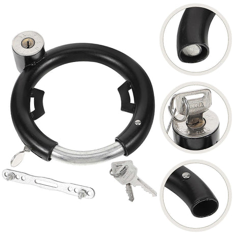 Durable Round Lock 2Set Multi-Function Bicycle Lock For Electric Bicycle Safety Anti-Theft Use