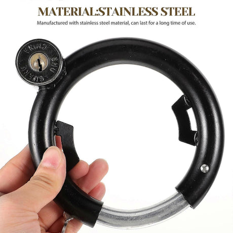 Durable Round Lock 2Set Multi-Function Bicycle Lock For Electric Bicycle Safety Anti-Theft Use