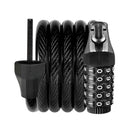 5-Digit Resettable Combination Bike Cable Lock, Self-Coiling Waterproof Anti-Theft Security Lock for Bicycle, Motorcycle, Scooter and Skateboard - Blue