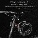 5-Digit Resettable Combination Bike Cable Lock, Self-Coiling Waterproof Anti-Theft Security Lock for Bicycle, Motorcycle, Scooter and Skateboard - Blue