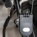 Combination Helmet Cable Lock, Portable Security Cable Lock for Motorcycle Helmet, Bicycle Helmet, Backpack and Luggage - Light Grey