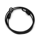 Widely Used Bicycle Lock Double Head Ring Design Anti-theft Security Bicycle Lock Rope for Bike - Black