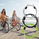 Widely Used Bicycle Lock Double Head Ring Design Anti-theft Security Bicycle Lock Rope for Bike - Black