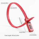 Bicycles Combination Lock, Lock for Road Bicycles Lock Zips Tie Lock Cable Lock - Red