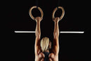 Wooden Gymnastic Rings Set Adjustable Fitness Rings for Home Workouts