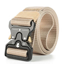 Nylon Tactical Belt Quick-Release for Outdoor Work Daily - Khaki