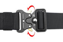 Nylon Tactical Belt Quick-Release for Outdoor Work Daily - Black