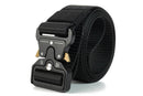 Nylon Tactical Belt Quick-Release for Outdoor Work Daily - Black