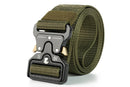 Nylon Tactical Belt Quick-Release for Outdoor Work Daily - Army Green