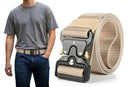 Nylon Tactical Belt Quick-Release for Outdoor Work Daily - Army Green