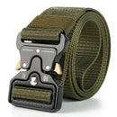 Nylon Tactical Belt Quick-Release for Outdoor Work Daily - Army Green