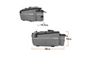 Cycling Rear Rack Water-resistant Storage Bottle Luggage Bag Bike Rear Pannier Bag - Grey