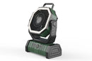 Portable Camping Fan with Light Large Capacity Outdoor Rechargeable Tent Fan - Army Green