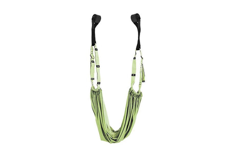 Stretching Exercise Belt Ballet Band Leg with Door Anchor Flexibility Trainer for Dance Aerial Yoga Ballet -Green