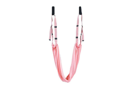 Stretching Exercise Belt Ballet Band Leg with Door Anchor Flexibility Trainer for Dance Aerial Yoga Ballet -Pink