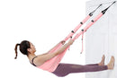 Stretching Exercise Belt Ballet Band Leg with Door Anchor Flexibility Trainer for Dance Aerial Yoga Ballet -Pink