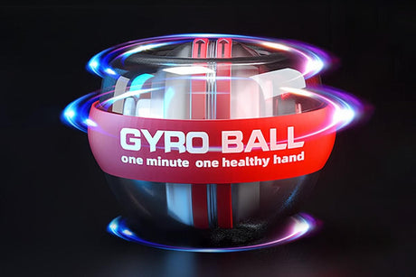 LED Wrist Ball Trainer Auto-Start Wrist Strengthener Gyroscopic Forearm Exerciser Gyro Ball for Strengthen Arms Muscles Wrist -Red