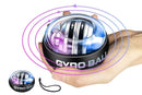 LED Wrist Ball Trainer Auto-Start Wrist Strengthener Gyroscopic Forearm Exerciser Gyro Ball for Strengthen Arms Muscles Wrist -Black