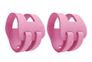 2PCS Ulnar Wrist Support Brace Adjustable for Sports Yoga Fitness - Pink