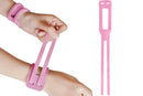 2PCS Ulnar Wrist Support Brace Adjustable for Sports Yoga Fitness - Pink