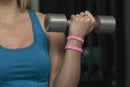 2PCS Ulnar Wrist Support Brace Adjustable for Sports Yoga Fitness - Pink