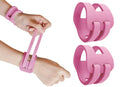 2PCS Ulnar Wrist Support Brace Adjustable for Sports Yoga Fitness - Pink