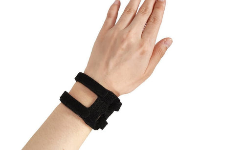 2PCS Ulnar Wrist Support Brace Adjustable for Sports Yoga Fitness - Black