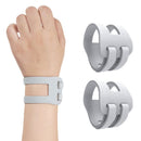 2PCS Ulnar Wrist Support Brace Adjustable for Sports Yoga Fitness - Gray
