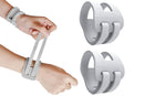 2PCS Ulnar Wrist Support Brace Adjustable for Sports Yoga Fitness - Gray