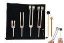 4PCS Tuning Fork Set With Mallet Sound Tool Sensory Tuning Forks