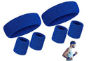 2 Pack Sweatbands Sports Headband for Tennis Badminton Yoga - Yellow
