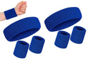 2 Pack Sweatbands Sports Headband for Tennis Badminton Yoga - Dark Blue