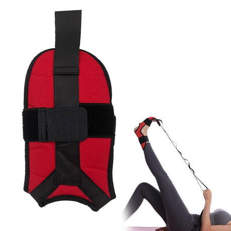 Hamstring Stretcher Stretching Strap Ligament Stretching Belt for Dancing Pilates Yoga Pain Relief -Black