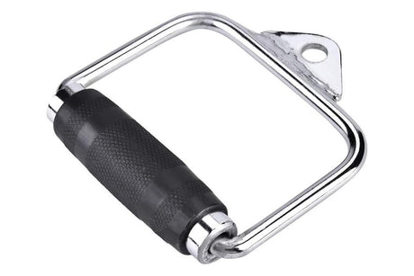 Single D Stirrup Handle with Rubber Grips for Cable Exercise Equipment