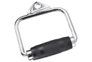 Single D Stirrup Handle with Rubber Grips for Cable Exercise Equipment