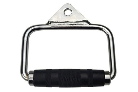 Single D Stirrup Handle with Rubber Grips for Cable Exercise Equipment