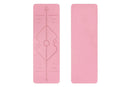 TPE Yoga Mat Exercise Fitness Sport Non Slip Workout Mat with Body Alignment Lines