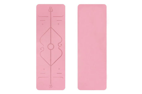 TPE Yoga Mat Exercise Fitness Sport Non Slip Workout Mat with Body Alignment Lines