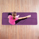 TPE Yoga Mat Exercise Fitness Sport Non Slip Workout Mat with Body Alignment Lines