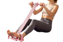 Pedal Resistance Band with Handles Adjustable Detachable Multifunction Pedal Resistance Band for Abs Arms Waist Legs Home Fitness - Pink