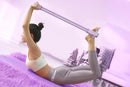 Pedal Resistance Band with Handles Adjustable Detachable Multifunction Pedal Resistance Band for Abs Arms Waist Legs Home Fitness - Pink