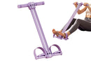 Pedal Resistance Band with Handles Adjustable Detachable Multifunction Pedal Resistance Band for Abs Arms Waist Legs Home Fitness - Purple