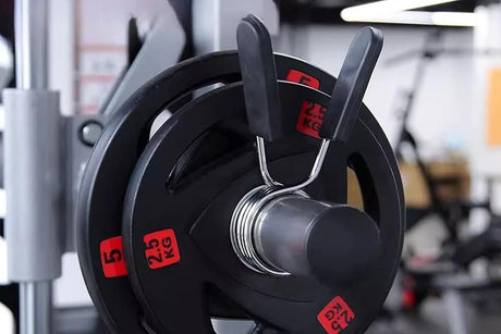 4 Pack 25mm Barbell Spring Clips Gym Weight Lifting Clamps for Dumbbell Bar Lock