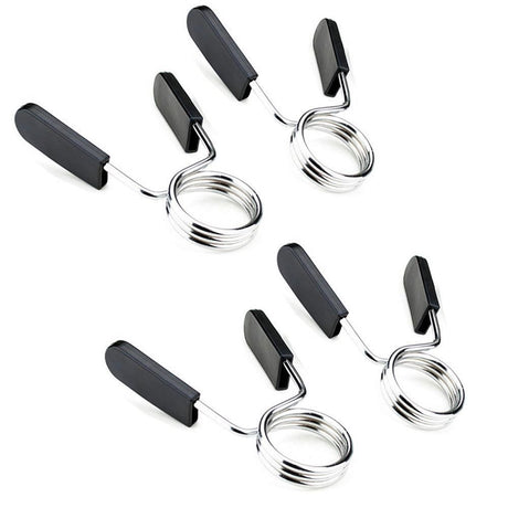 4 Pack 25mm Barbell Spring Clips Gym Weight Lifting Clamps for Dumbbell Bar Lock