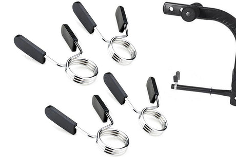 4 Pack 25mm Barbell Spring Clips Gym Weight Lifting Clamps for Dumbbell Bar Lock