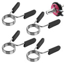4 Pack 25mm Barbell Spring Clips Gym Weight Lifting Clamps for Dumbbell Bar Lock