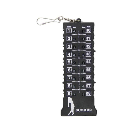 18 Hole Golf Score Counter Stroke Counter -Black
