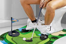 Toilet Golf Game Toilet Golf Toys Set with Practice Mat Golf Club 2 Balls Bathroom Practice Mini Golf in Restroom