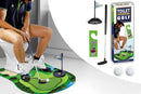 Toilet Golf Game Toilet Golf Toys Set with Practice Mat Golf Club 2 Balls Bathroom Practice Mini Golf in Restroom